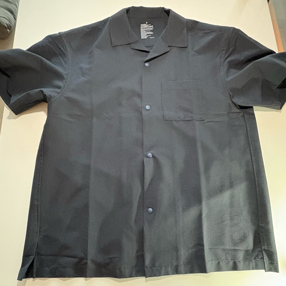 Muji Dark Gray Casual Button Down Shirt